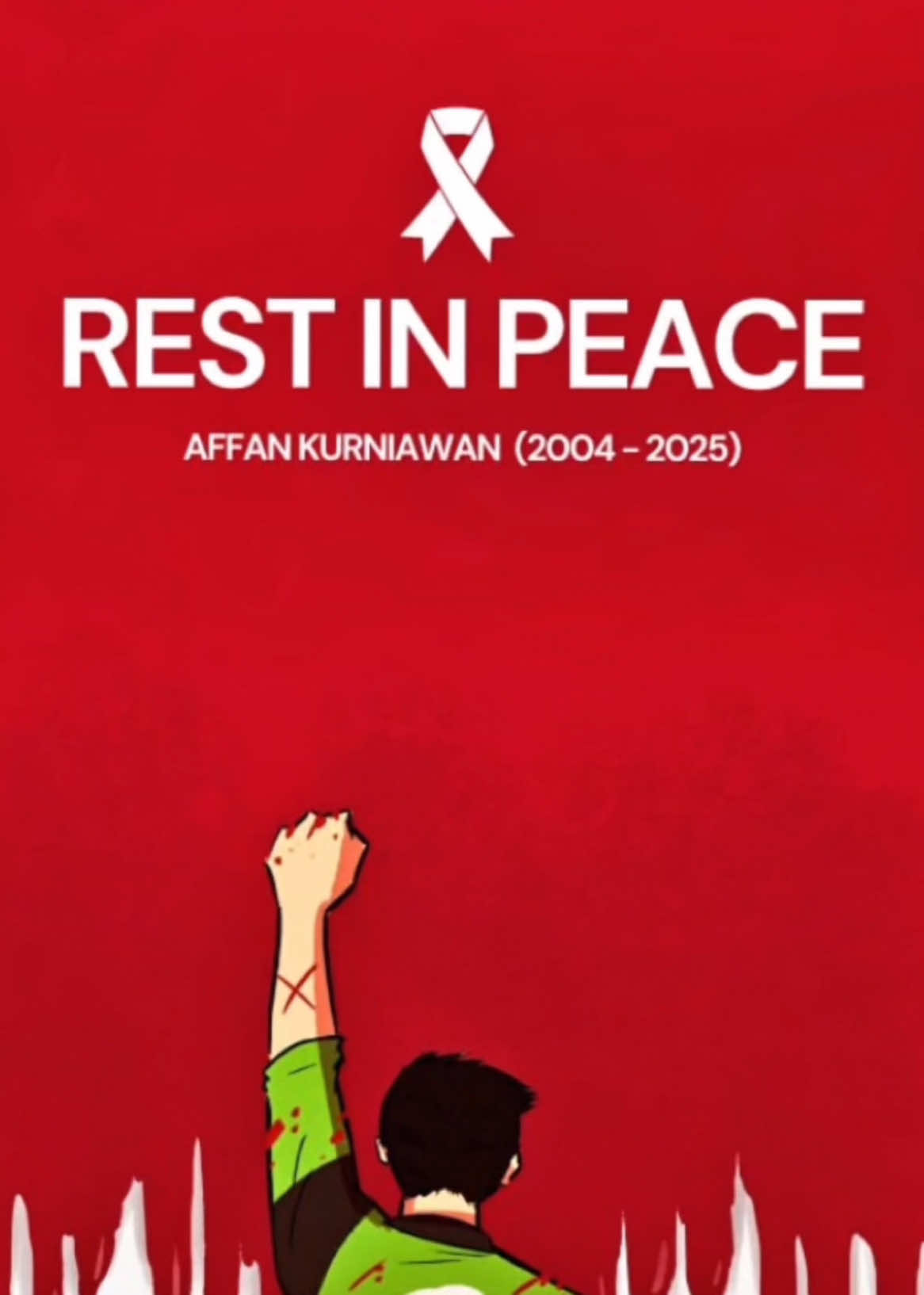 Tuhan, Affan adalah kami. Kami adalah Affan. Kami hanya ikhlas jika Affan ditempatkan di surga 🕊️💔🥀 #affankurniawan #restinpeace #weloveyou 