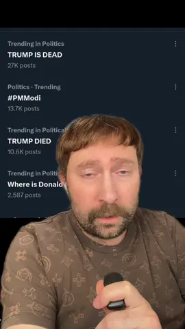 10:20PM — Rumors of Trump’s death are trending on twitter. #trump #rip #breakingnews #twitter #x