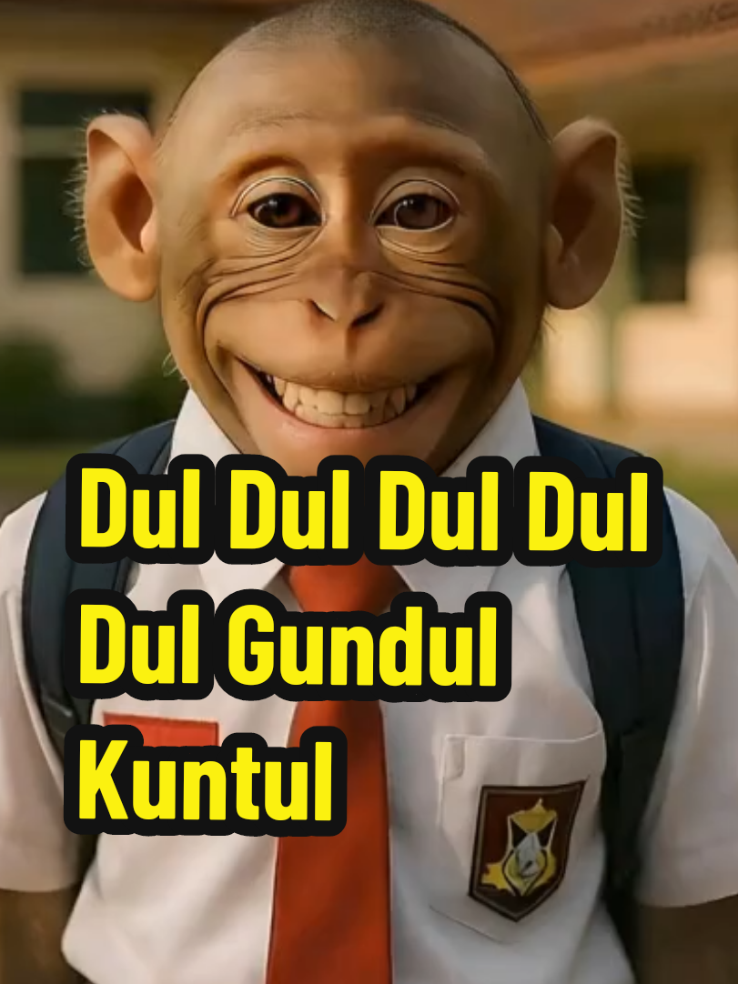 Dul Dul Dul Dul Dul Gundul Kuntul  #monkey #brainrot #italianbrainrot #fyp #viral 