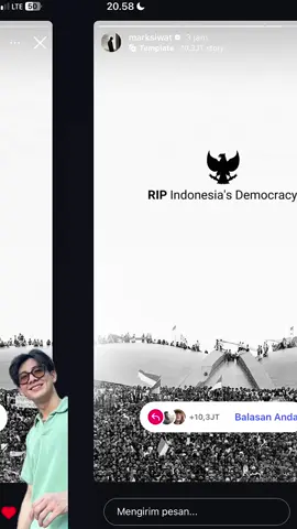 malah artis luar negri yg speak up, APARAT SAMA PEMERINTAH APA GA MALU!! #indonesiagelap #demo #acap #1312 #merdeka 