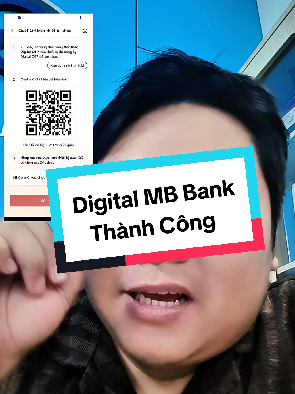 Tôi vừa xử lý được chỗ Digital Otp Mb bank nha mấy ông, test mấy lần vẫn được #tienich #tienichcuocsong #meohay #digitalotpmbbank #tuanrv 
