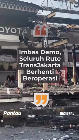 Berdasarkan pantauan pada Sabtu (30/8), sejumlah titik mengalami kerusakan serius akibat aksi massa. Fasilitas umum bukan hanya bangunan, tapi ruang kita bertemu, berkegiatan, dan hidup bersama. Jaga bersama, untuk hari esok yang lebih baik. #DemoIndonesia #Jakarta #BeritaHariIni #UpdateTerkini #FYP  
