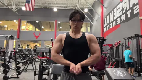 Arms day is the best day😮‍💨 #gym#fyp#workout#biceps#asian 