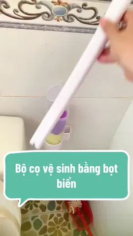 Bộ cọ vệ sinh bằng bọt biển #medonthan90 #MEDONTHANREVIEW #bocovesinh #tayboncau #thinhhanh 