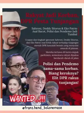 . . #ahmadsahroni #deddysitorus #uyakuya #ekopatrio #puanmaharani . .