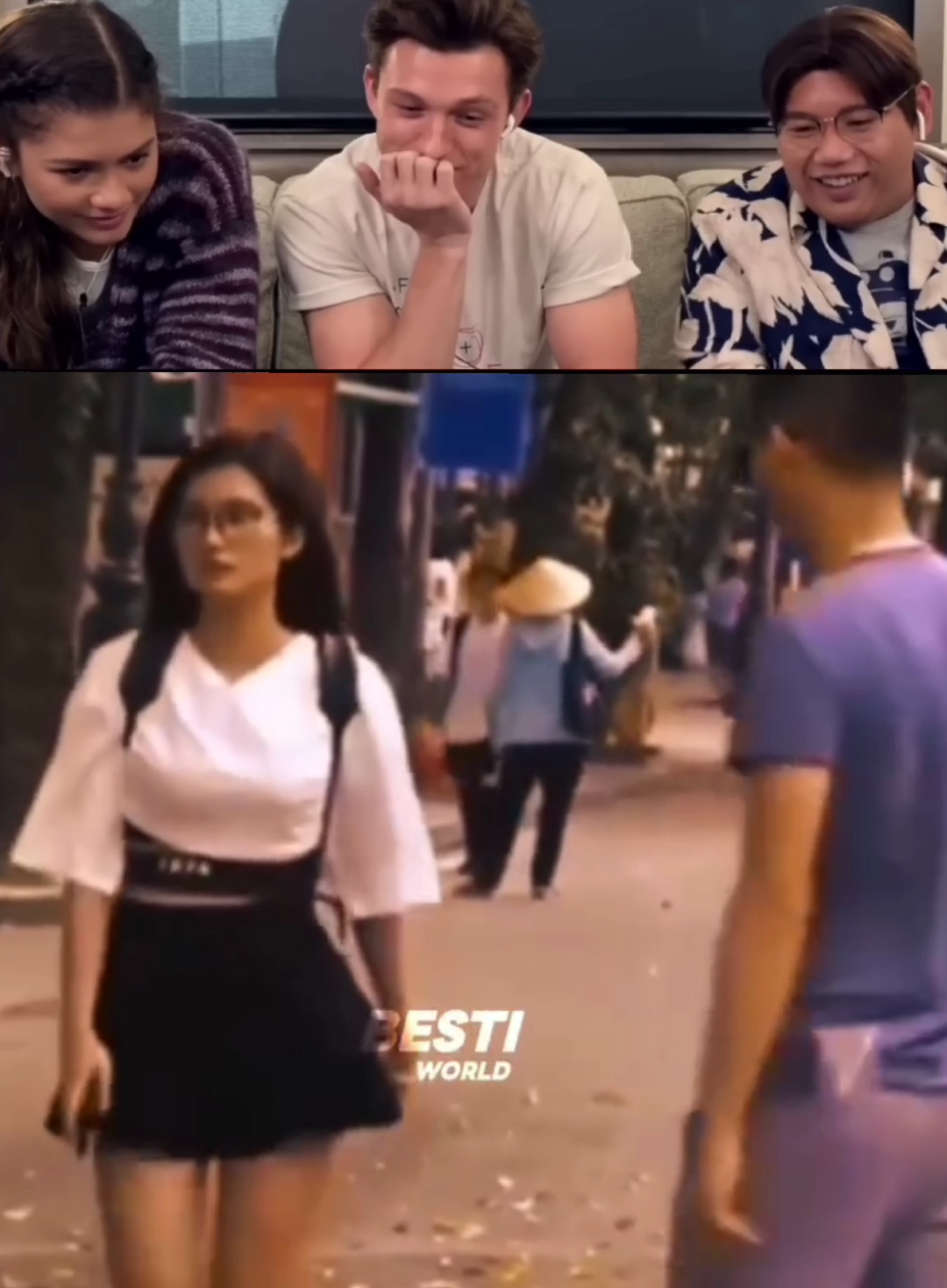 follow for more guys 🤣🤣 #tom #reaction #street #girl #walking 