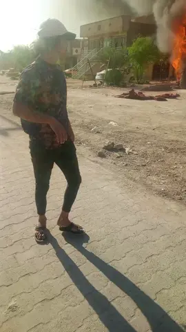 #حريق في كربلاء فريحة  مضيف #