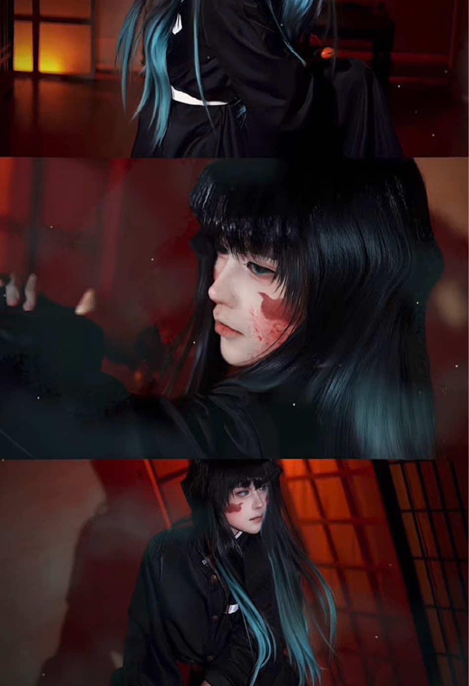 “trả lại em về với yên bình…” cre voice: @swt.nah #fakesituation⚠️ #fakebloodwarning⚠️  #muichiro #kimetsunoyaiba #cosplay