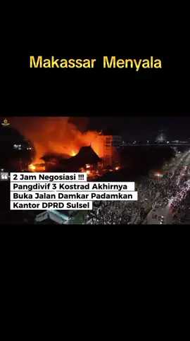 Menyala Makassar...!!!  Hanya TNI yg berani menenangkan makassar ini.  Masha Allah Luar Biasa Komandan...  #pengikut 