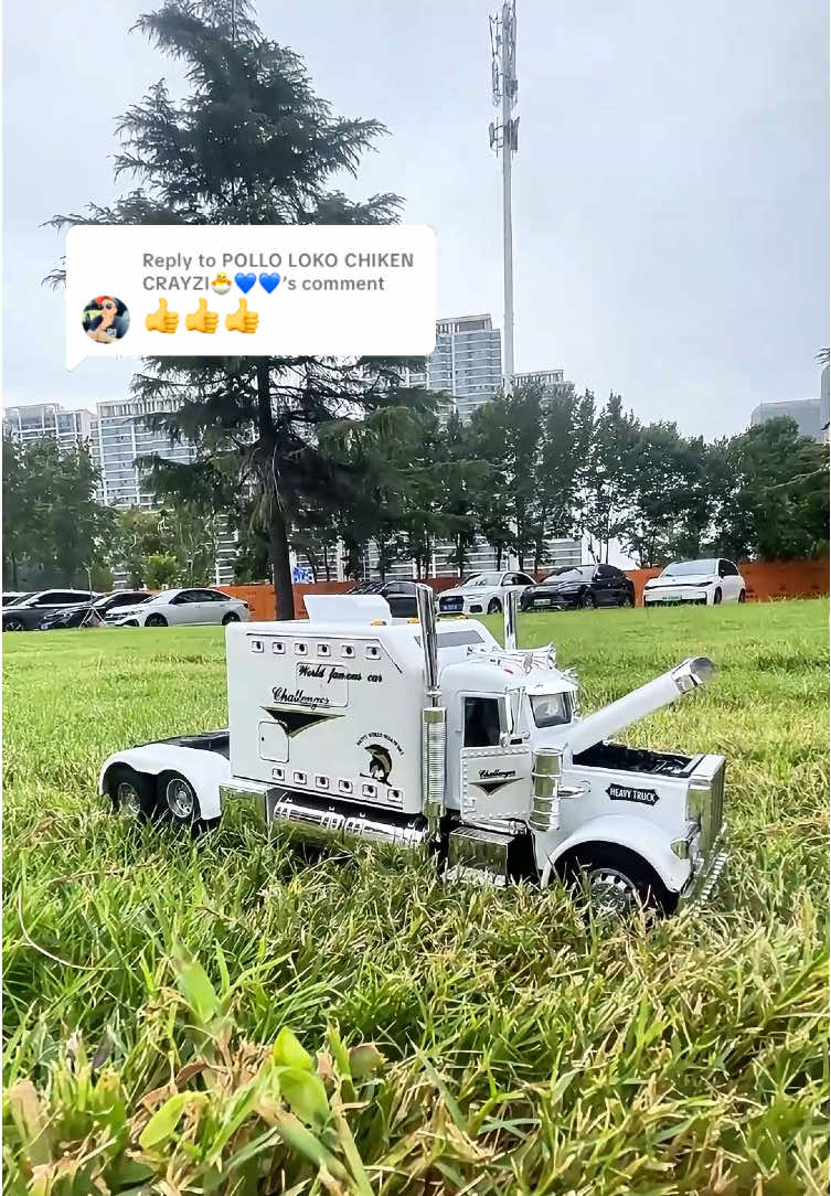 Replying to @POLLO LOKO CHIKEN CRAYZI🐣💙💙 Note: This American-style tractor truck is an alloy die-cast model toy that requires no batteries. Simply press the front or both sides of the rear bumper to activate the lights. It features a pull-back motor system and is built to be durable, drop-resistant, and long-lasting.#tractortruck #carmodel #fyp #tiktokshoplabordaysale #videowave 