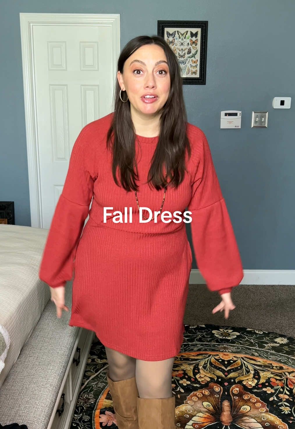 The Perfect fall dress!  #dress #falldresses #thanksgivingoutfit #dresses  