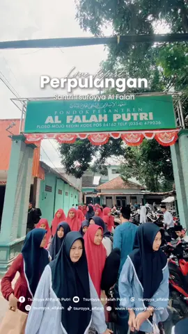 Perpulangan santri libur Maulid #tsuroyya_alfalah #alfalahputriploso #fypage #holiday #santri 