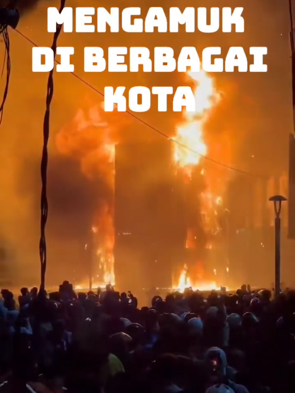 Tak hanya di Jakarta, Demo 29 Agustus 2025 juga menyebar ke berbagai daerah kota-kota besar di Indonesia. Lekas sembuh Indonesia ku...🥀🥀 🎥: baby.panda829 (Tiktok)