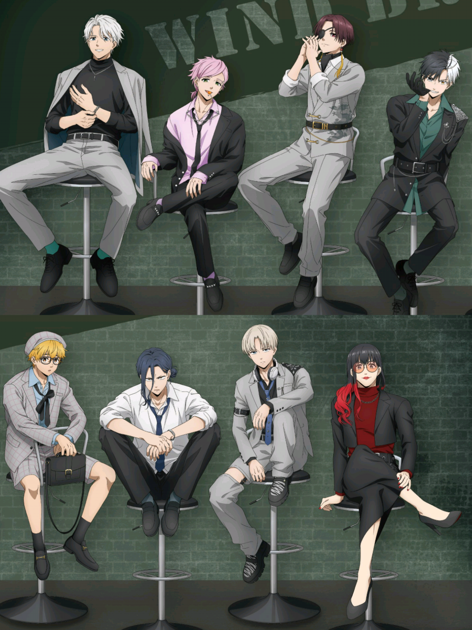 outfits on point✨️ #kajiren #sakuraharuka #suohayato #nireiakihiko #umemiyahajime  {limited hashtag: kiryu, sugishita, tsubaki, WINDBREAKER}