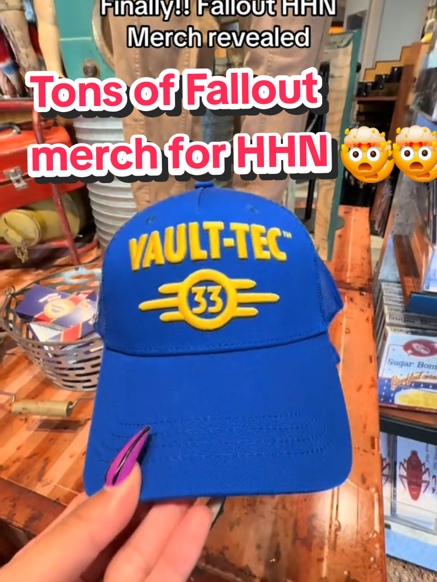 Check out all the new Fallout HHN merch that dropped at Universal Studios Hollywood 👀 Hit the follow for more HHN updates 🎃 - #fallout #hhn  #halloweenhorrornights  #universalstudios #hhn2025 
