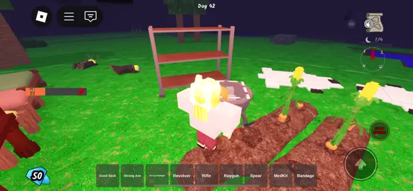 Follow and like!!!! Getting the kunai in the red chest. #99nightsintheforest #roblox #robloxfyp #kunai #cultist 