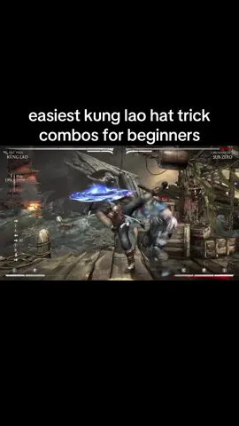 easy mkx combos for beginners (kung lao hat trick) #fyp #mkx #kunglao #easy #beginners