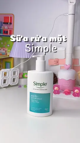 Sữa rửa mặt Simple dịu nhẹ, dành cho da dầu mụn chân ái lunnn  #dongianlaSimple #damunchonSimple #SkinTwin #hoptaccungUnilever