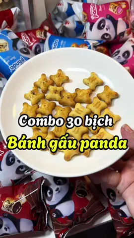 Combo 30 bịch bánh gấu #panda #banhgau #anvattiktok #viral #xuhuongtiktok 