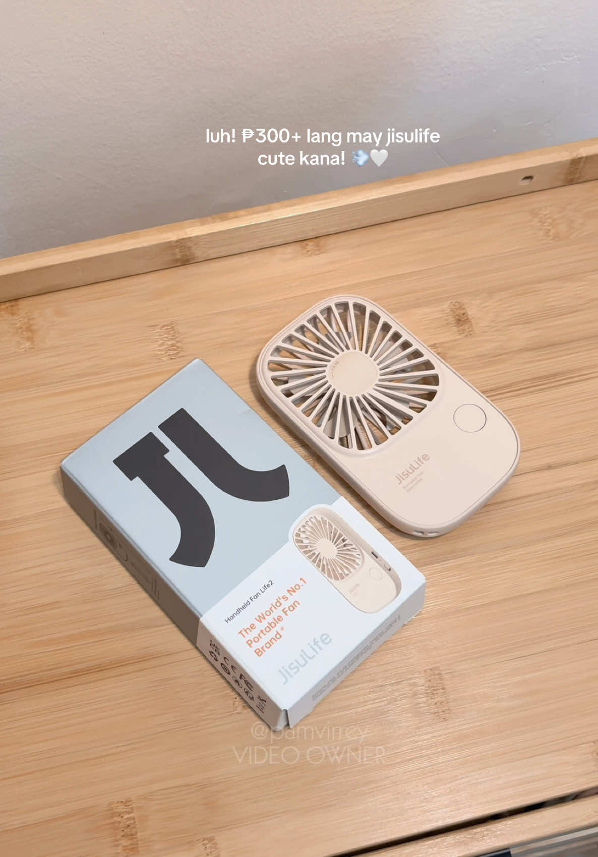 ₱300+ lang may jisulife cute kana!! 🥰💨 @Jisulife-PH #jisulife #jisulifeminifan #handheldfan #fyp 