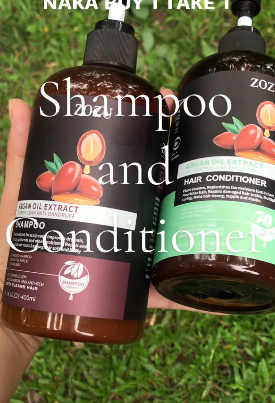nakaka smooth at if gusto mo humaba agad hair mo try this product! 100+ ko lang na check out yan! #zozushampooandconditioner #buy1take1shampooandconditioner #shampooandconditioner #zozuarganoilshampooandconditioner 