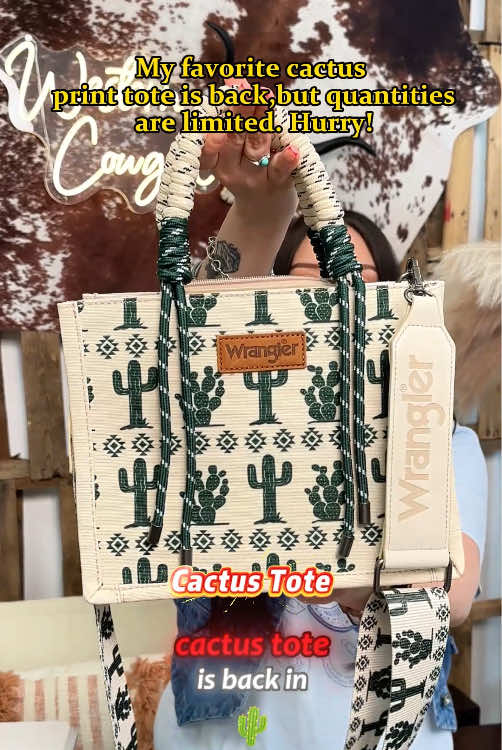 Back for a limited time only—stock is running low,grab it fast!!!!#TikTokFashion #wrangler #foryoupage #westernhandbag #wranglertote 