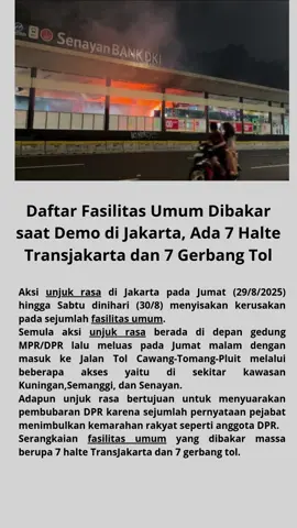 Daftar fasilitas umur di bakar saat demo jakarta#beritaterkini#beritaviral 
