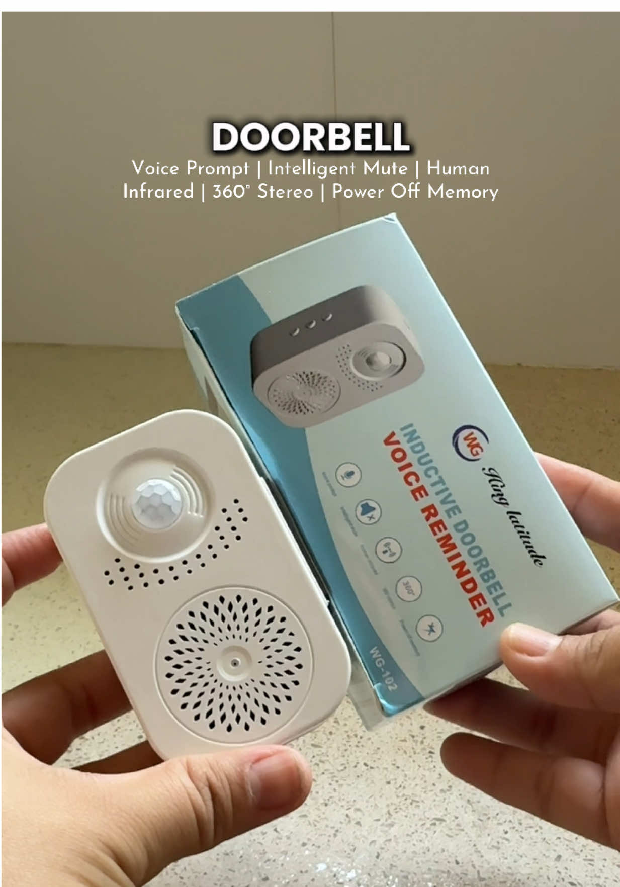 Inductive Doorbell Voice Reminder #doorbell #inductivedoorbell #sensoralarm 