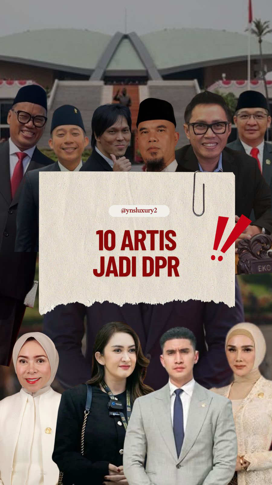 10 artis yang kini duduk di kursi DPR. Dari dunia hiburan ke politik, apakah mereka bisa bawa perubahan nyata? Atau sekadar 'cari panggung' baru? 🤔 #ArtisJadiDPR #KekayaanDPR #gajidpr #dpr