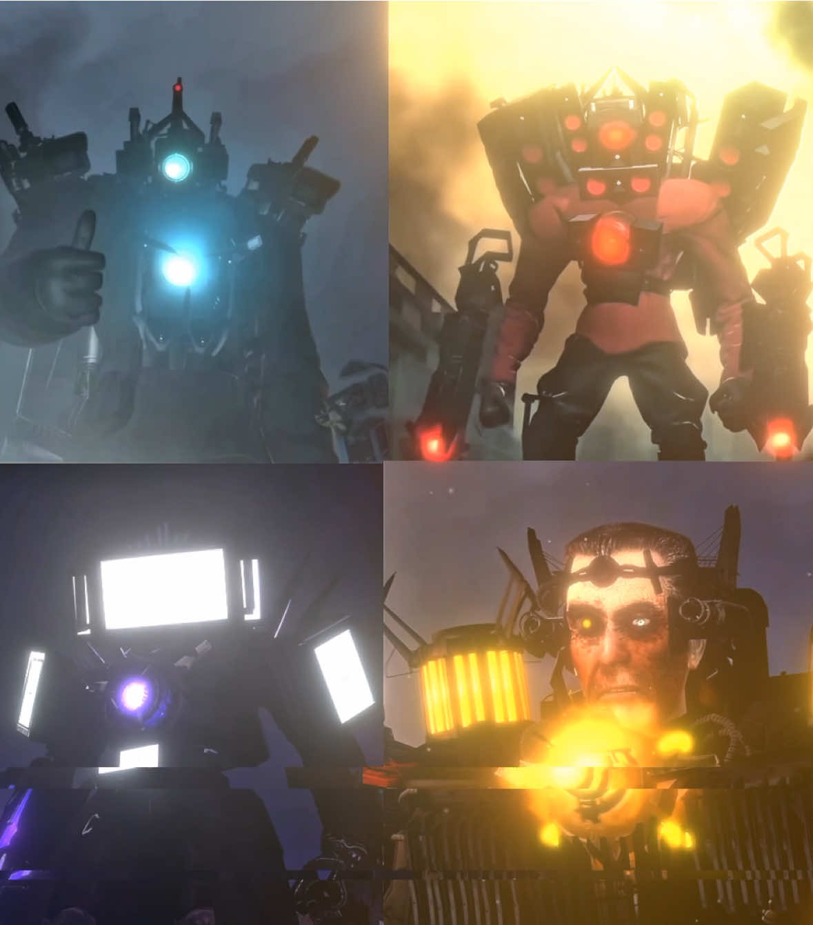 The Four Titans #skibiditoilet #edit #ttm #tsm #tcm 