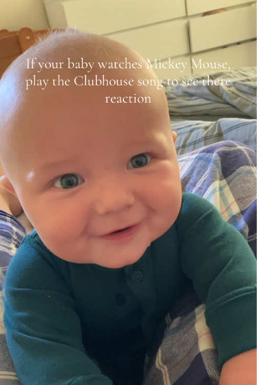 We love Mickey Mouse Clubhouse!  #mickeymouse #mickeymouseclubhouse #babyboy #5monthsold 