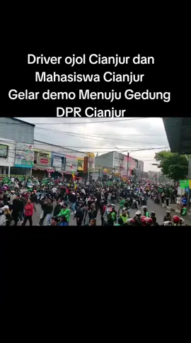 driver ojol Cianjur dan Mahasiswa Cianjur menggelar aksi demo 30 Agustus 2025
