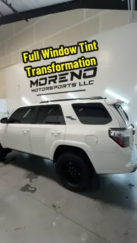 Full Window Tint on this 4Runner for that extra privacy and sun protection ☀️😎#fyp #wrap #windowtint #toyota #4runner 