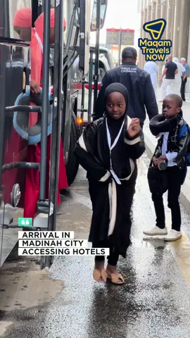 We arrived safely in medinah city and now settled in our hotels #kidsumrah @Maqam Travels 