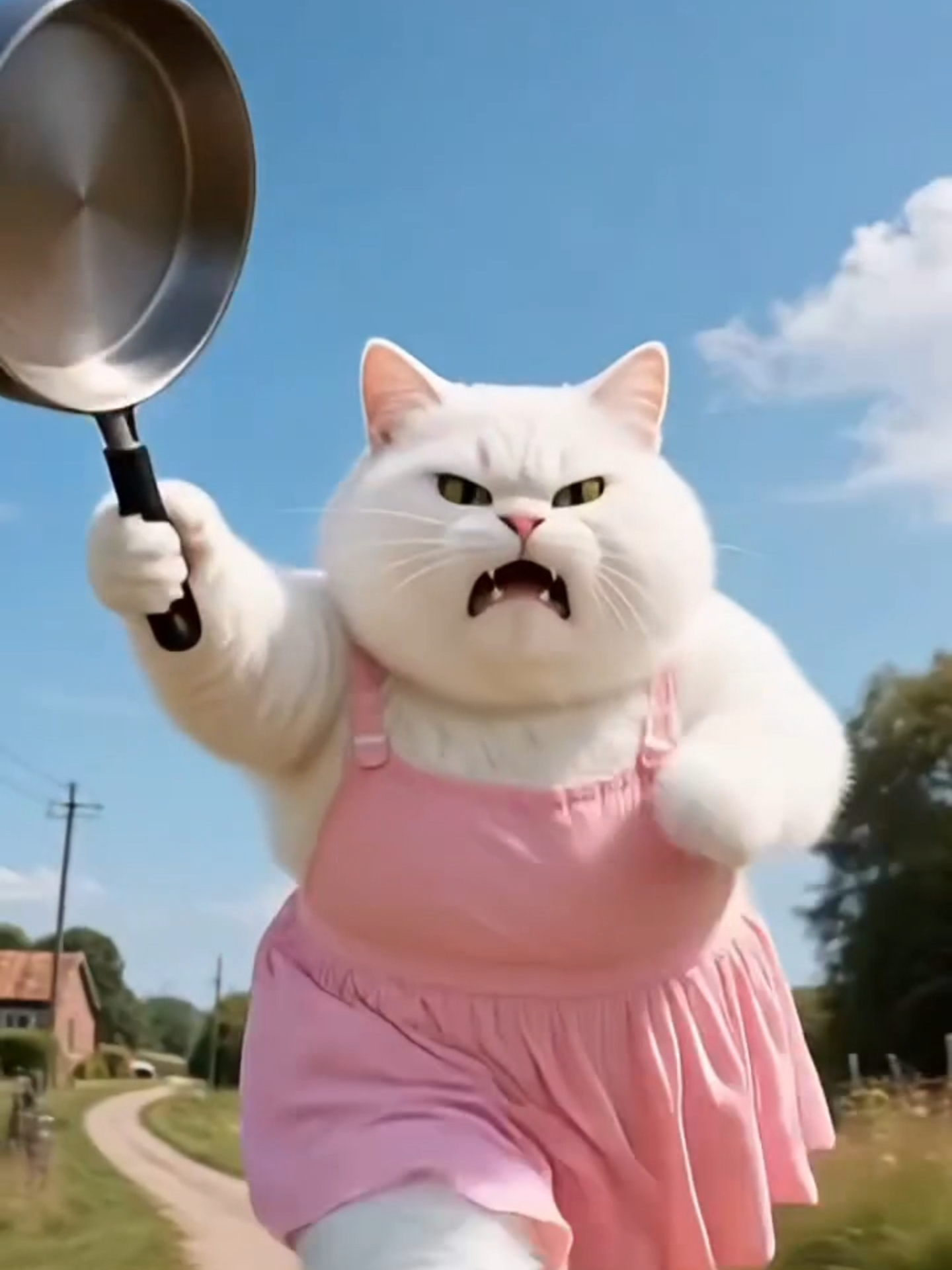 Orange cat wife is not joking #cutecat #catlovers #kitty #foryou #aicat #kucing #orangecat #cat #fyp #haha #ai