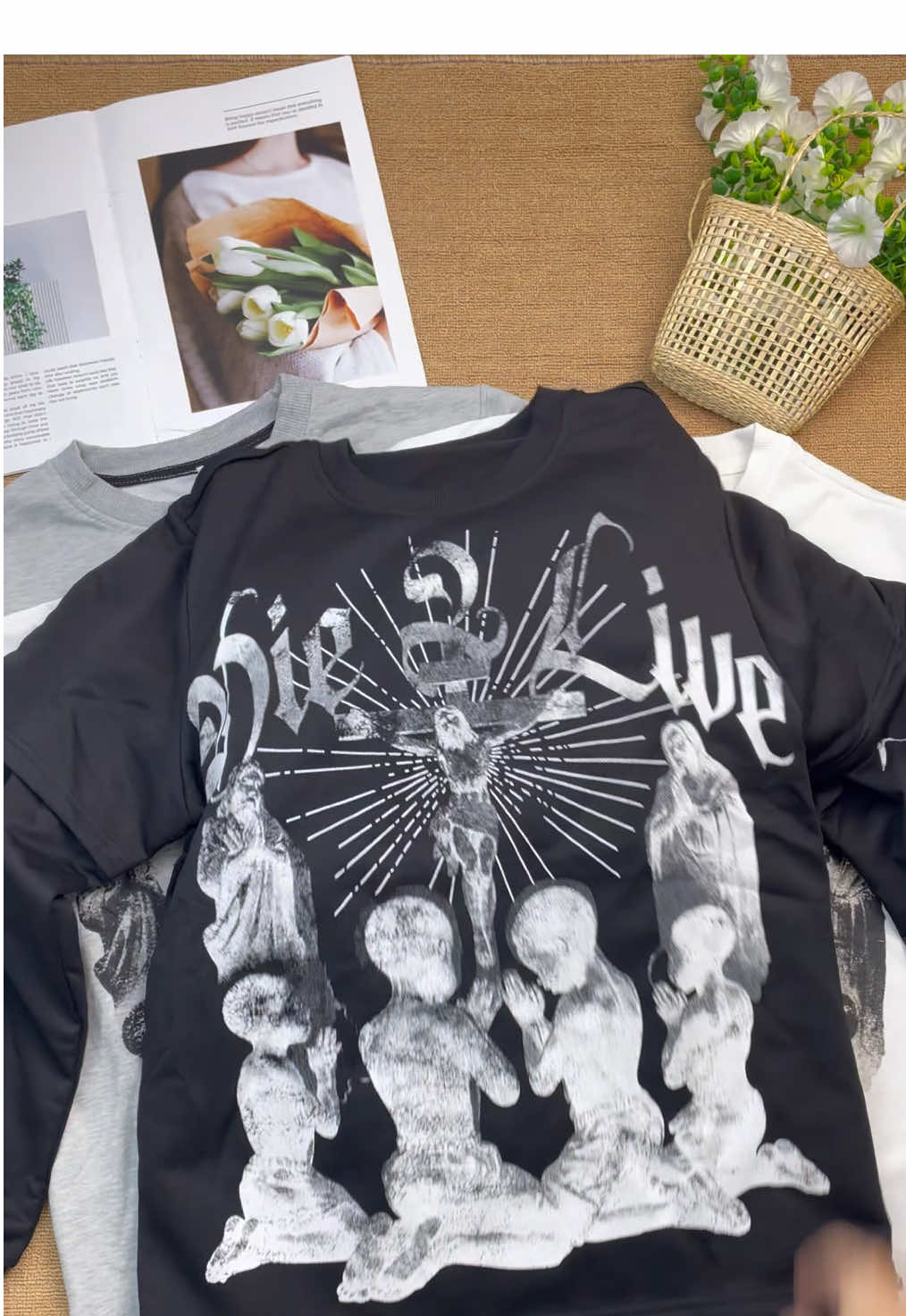 Faux-layer design + sacred prints = UNHOLY FIRE! 🔥✨ #SacredStreet #fashiontiktok #chill #vibe #winter 