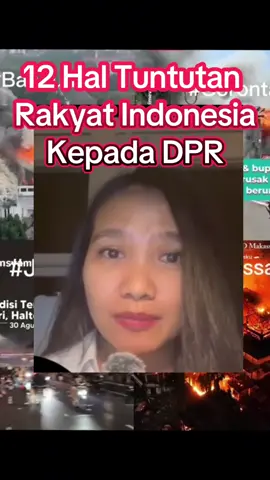 12 Hal Tuntutan Rakyat Indonesia Ke DPR RI #fyp 