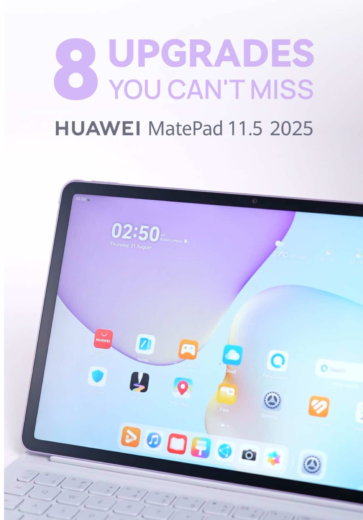 🚨 8 BIG upgrades you cannot miss From performance to display, HUAWEI MatePad 11.5 PaperMatte Edition 2025 takes everything to the next level. 🔥 Which upgrade is your fave? 👀  #HUAWEI #HUAWEIMY #HUAWEIMatePad #PCLevelProductivity #FYP