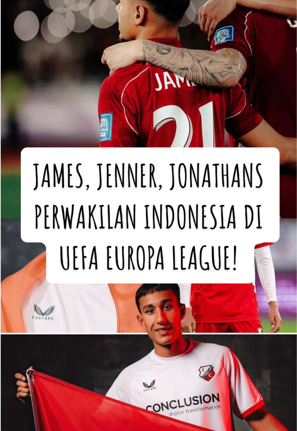 Dean James, Miliano Jonathans, dan Ivar Jenner akan menjadi perwakilan Indonesia di UEFA Europa League musim ini! Go Ahead Eagles dan FC Utrecht akan berjuang di UEL👀 #sepakbola #timnasindonesia #naturalisasi🇮🇩 #fypfootball #PunditFavoritmu 
