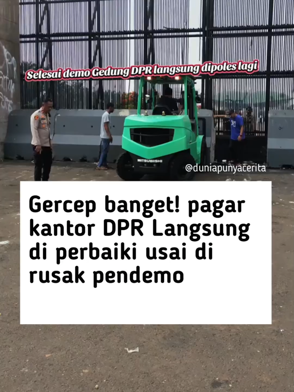 Cepat banget yaa . . 🎬 reportergabut