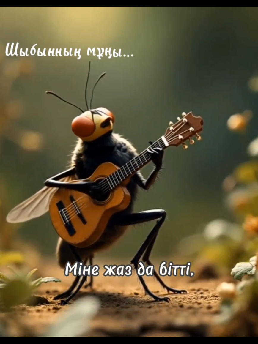 «Жазды қимай, шыбын да шырылдайды 🥲🎸» #жазбітті #шыбын #ән #қазақша #әзіл