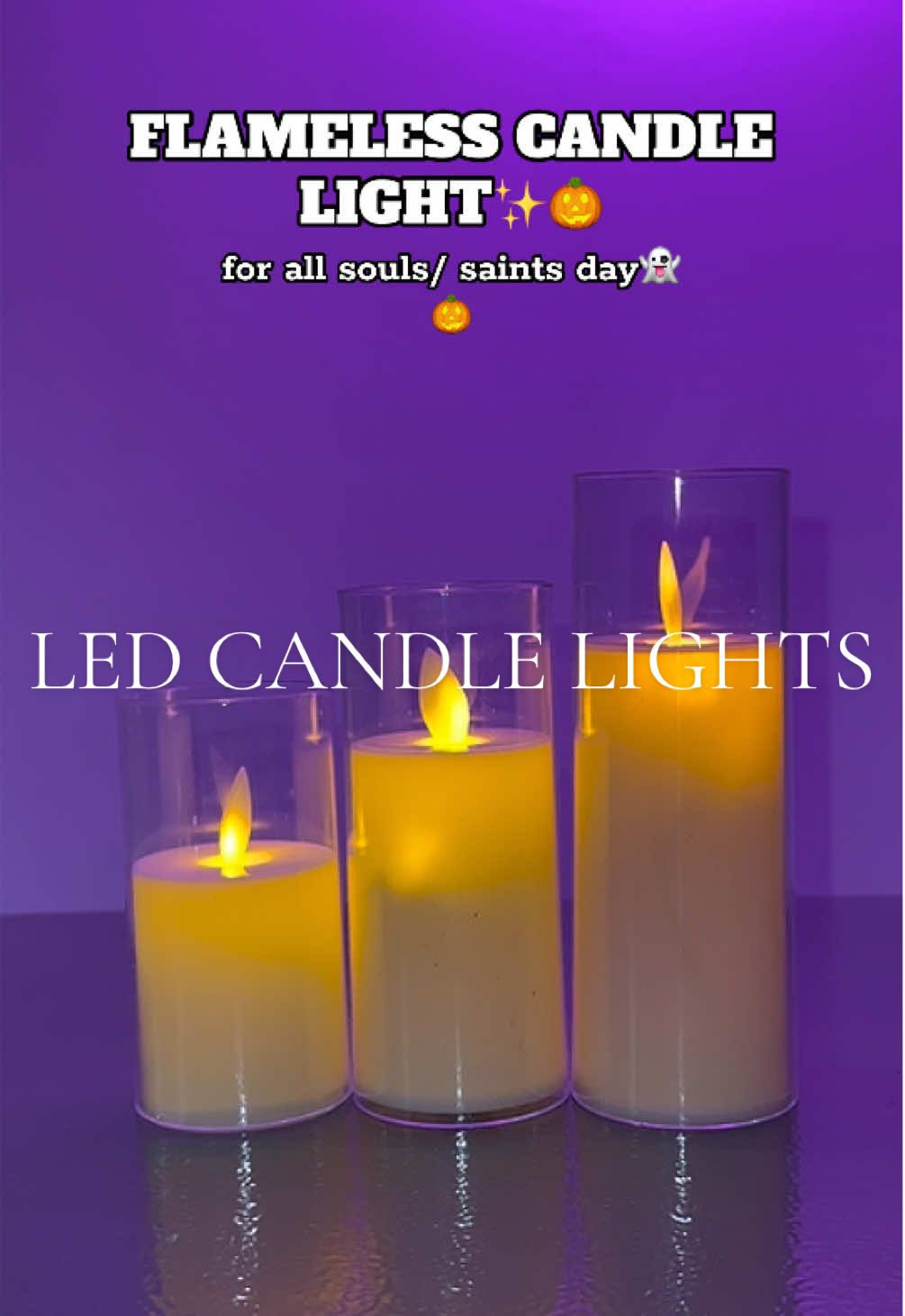 Perfect ngayong darating na all souls/saints day! 👻🎃 free batteries na din #ledcandles #candles  #ledcandlelights #flamelesscandles #swingingcandle  led candle with battery led candles in glass led candle for altar led candle for cemetery flameless candles flameless led candles
