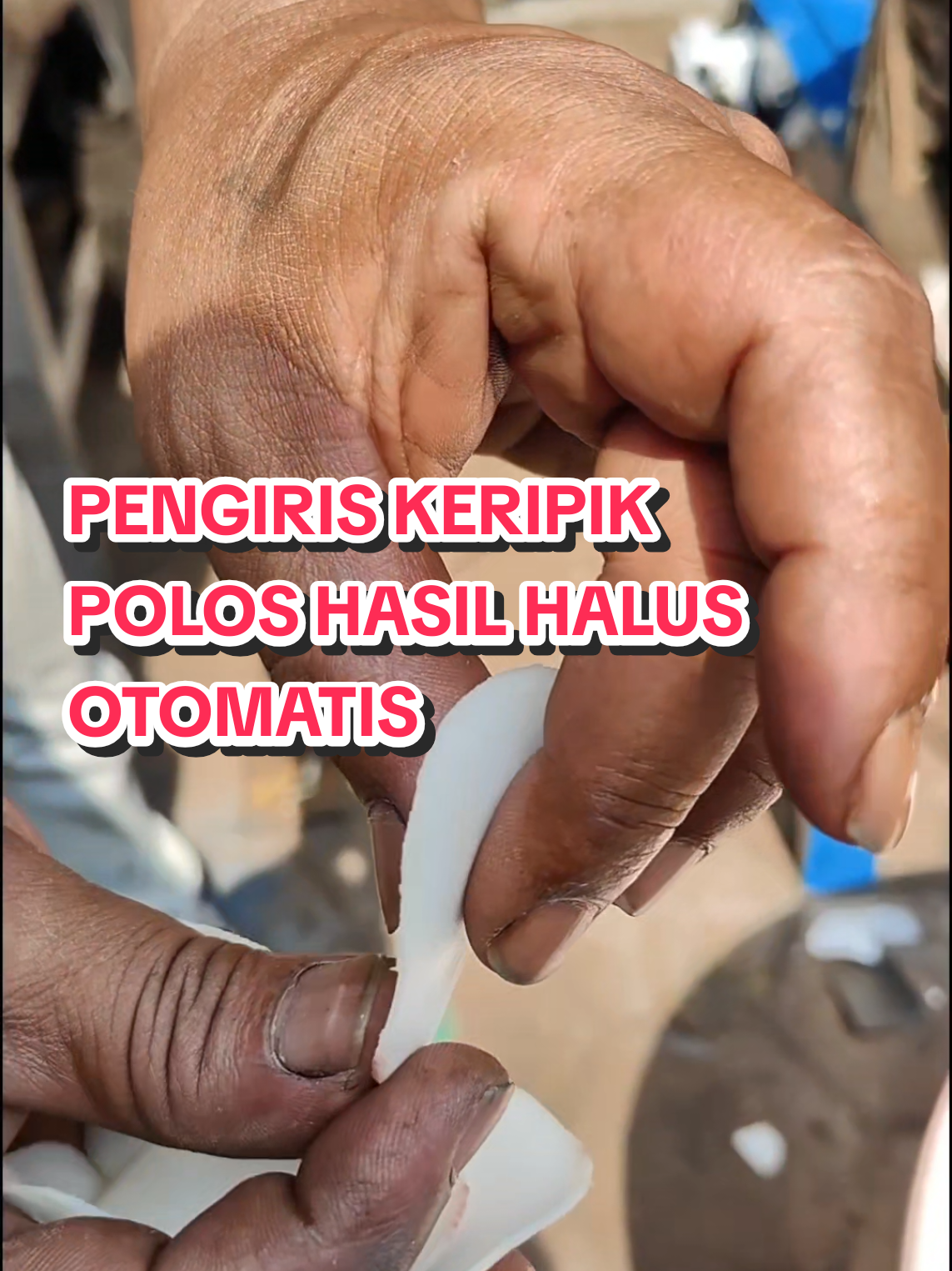 PENGIRIS KERIPIK POLOS HASIL HALUS 