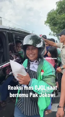 Reaksi Mas OJOL saat bertemu Pak Jokowi #fyp #jokowi 