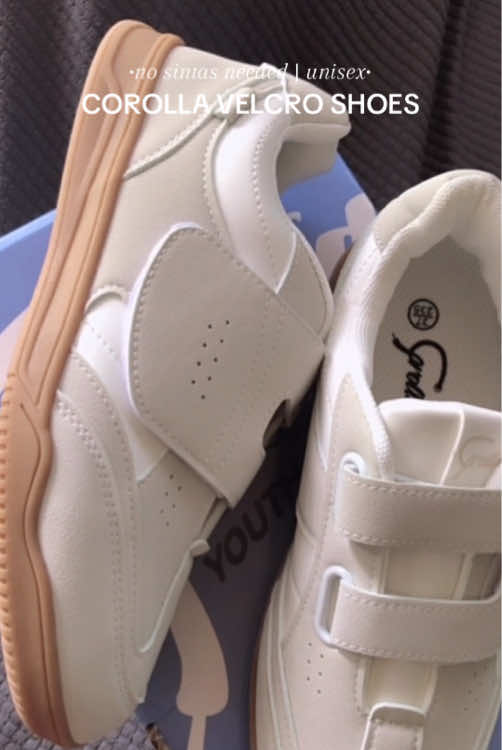 Switch to velcro shoes, sintas no more 🔥 #corolla #corollashoes #velcroshoes #unisexshoes #shoes 