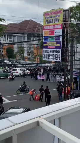 kondisi terkini pertigaan UIN#yogyakarta #demojogja#demo2025#sleman 