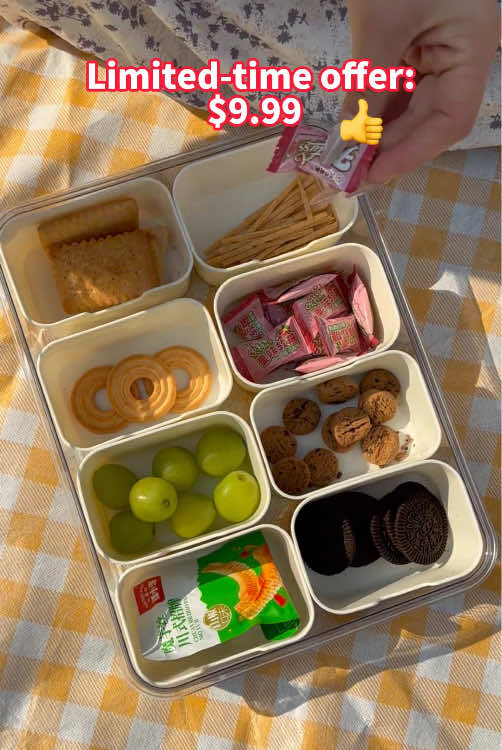 Great quality and very practical!Perfect suitable for camping and carrying#tiktokshop #snacktray #snackideas #snackbox #snackdrawer 
