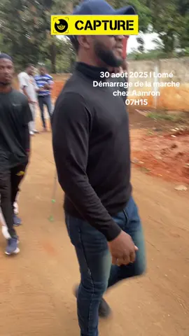30 août 2025 l Lomé  Démarrage de la marche chez Aamron avant l’interruption  #capturemedia
