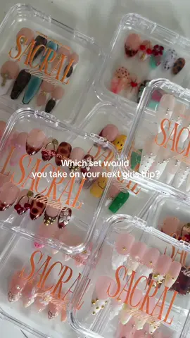 Or take them all like I would 😅💅🏼 sacral-studios.com #viralnails #pressons #nailinspo #3dnailart #summernails 