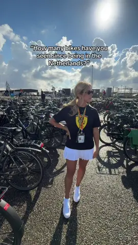 And I thought there were a lot of bikers in NYC! #amsterdam #zandvoort #netherlands #europe #f1  